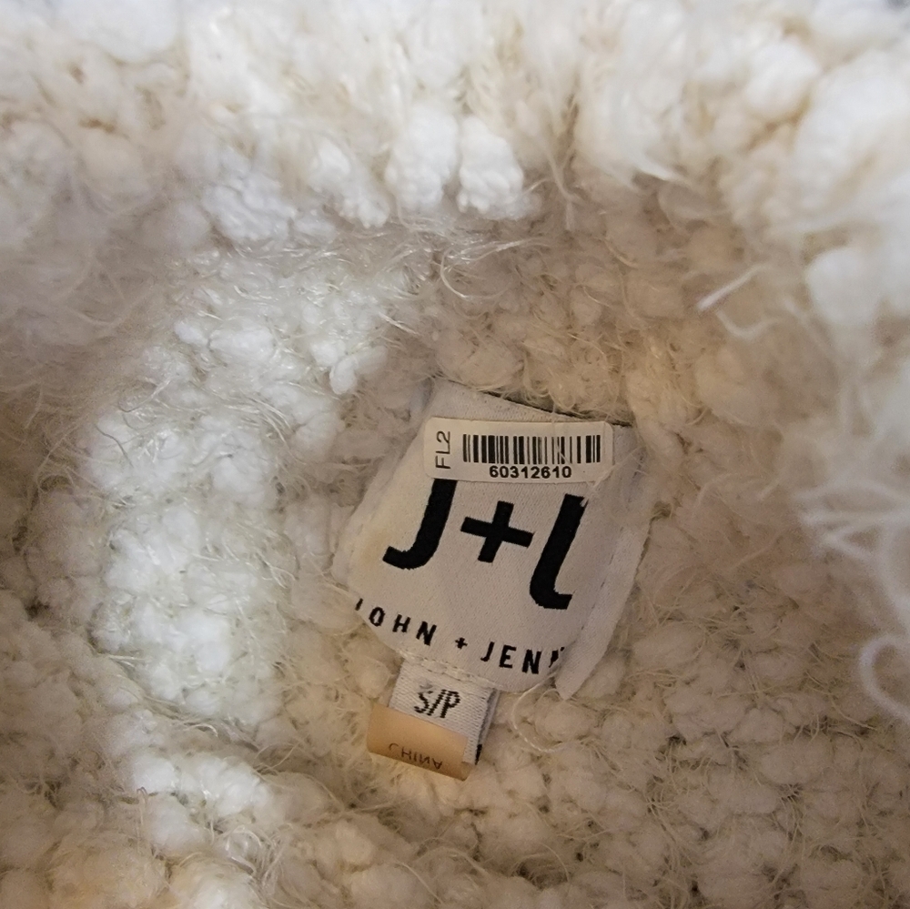 JOHN + JENN  Wubby Crop Mock Neck Sweater S - Picture 3 of 3